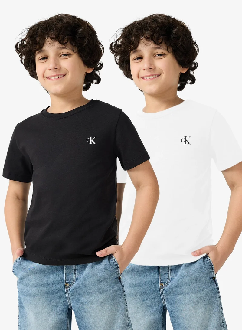 Calvin Klein Jeans Kids 2 Pack Monogram T-Shirt